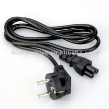European stand power cable For Laptop Computer 1.8m Black